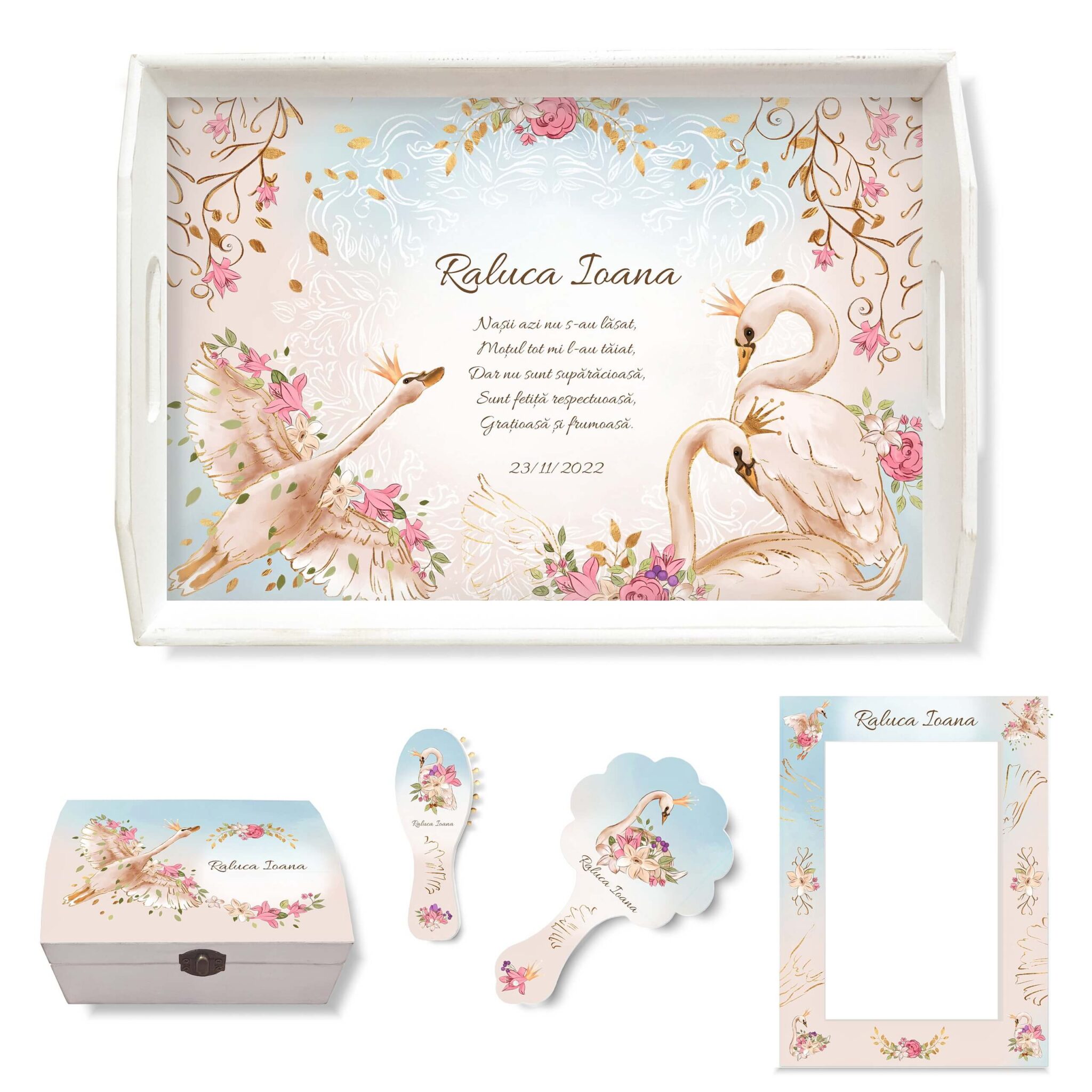 Baby Cartoon Set pentru moț • Tăvițe Personalizate