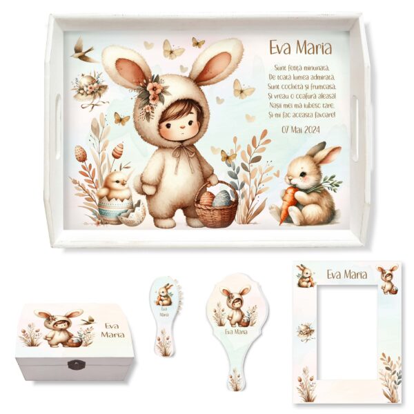Tavita Mot Set Easter Bunny Little Girl