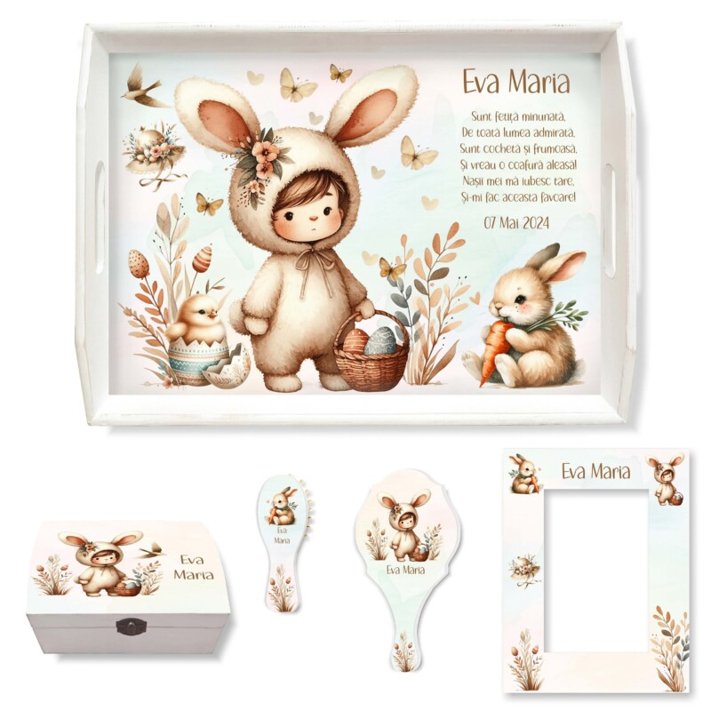Tavita Mot Set Easter Bunny Little Girl