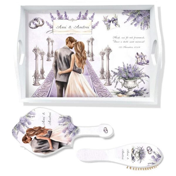 Lavender Wedding Set Tava gatitul miresei