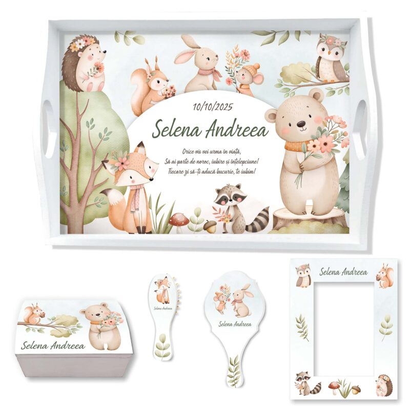 Animalute din padure set taierea morului