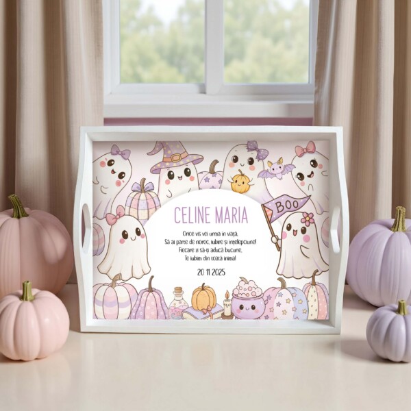 Cute Pink Halloween Tavita Mot Fetite