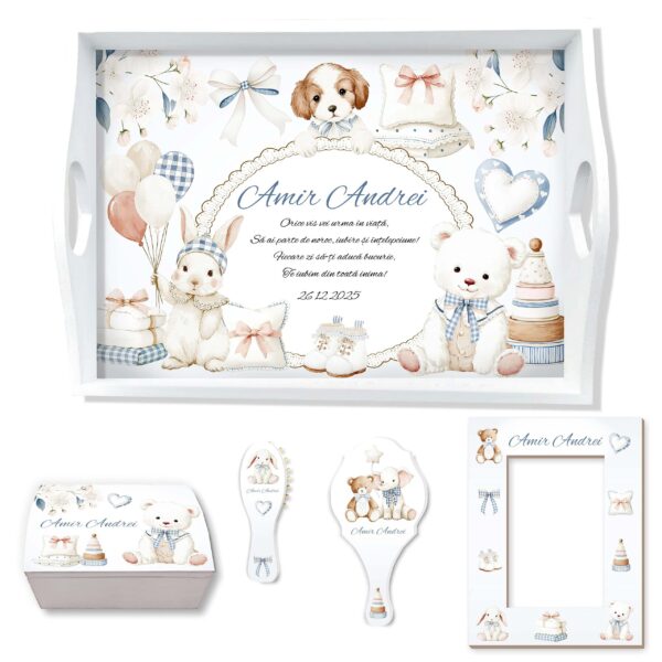 Cute Soft Baby Chic Set Tavita Mot Baieti