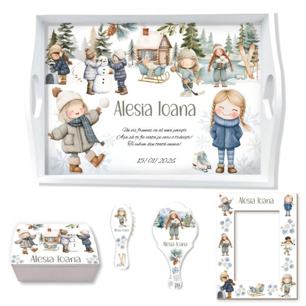 Joaca in zapada Set taiere mot fetita