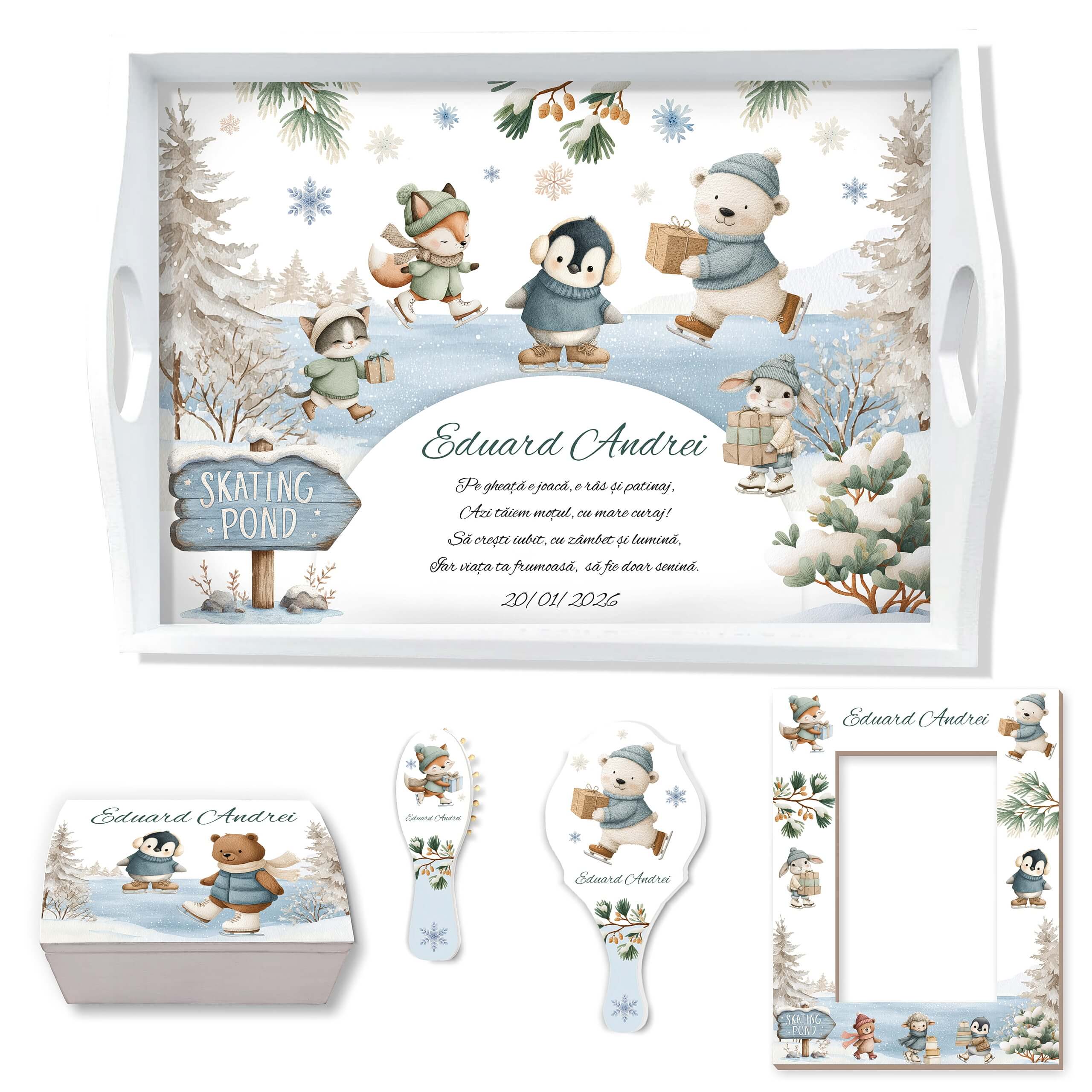 La Patinoar Set Tavita Mot Baieti