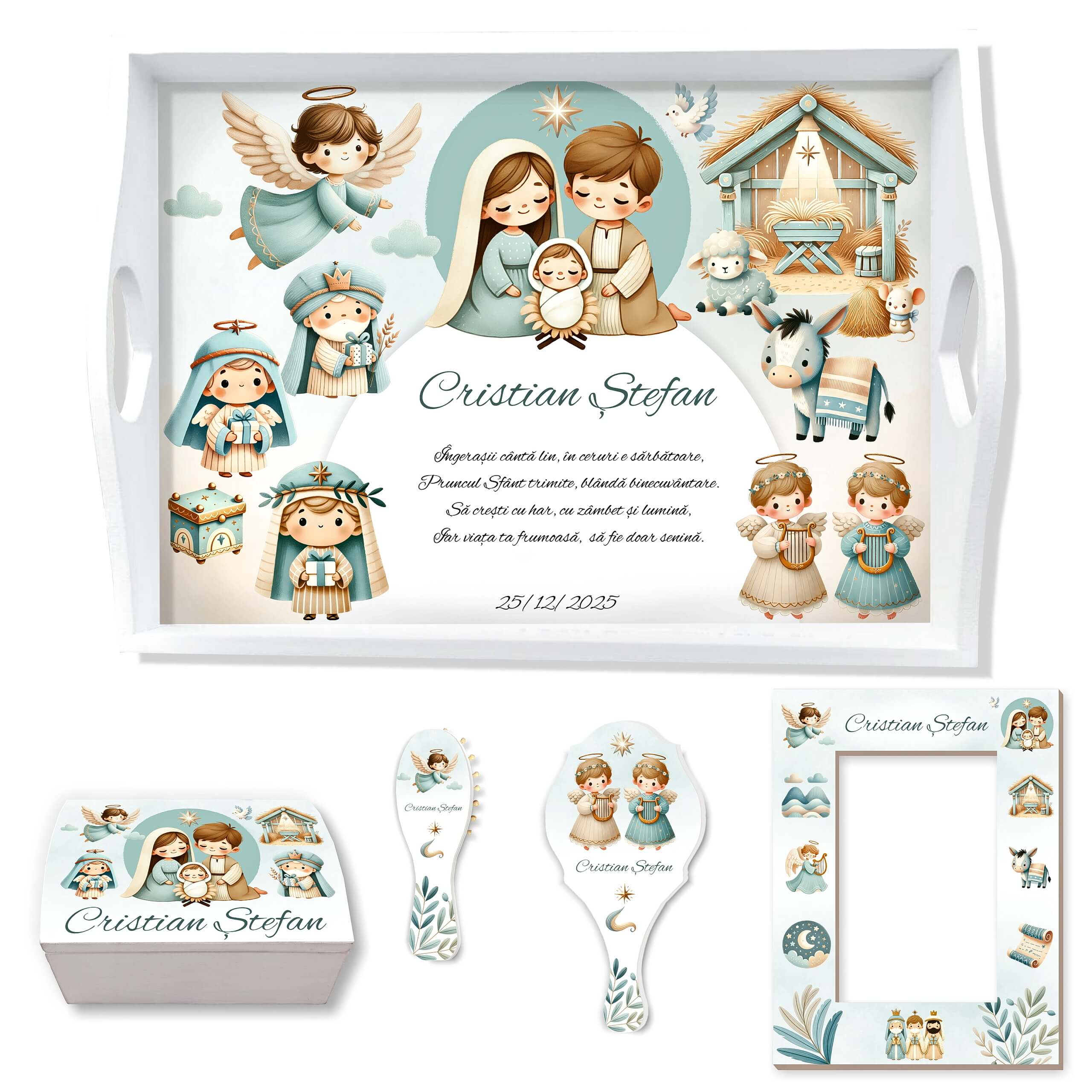 Nasterea Domnului Set taiere Mot Baietel