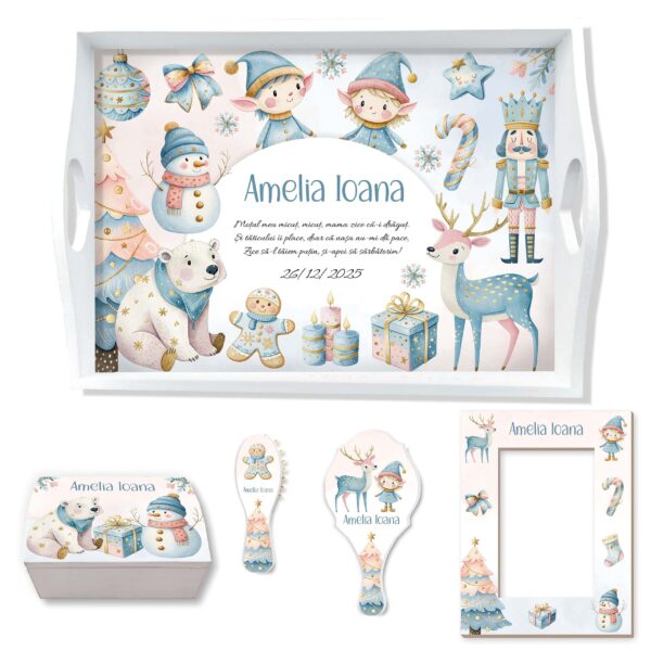 Set Tavita Mot Iarna Pastel