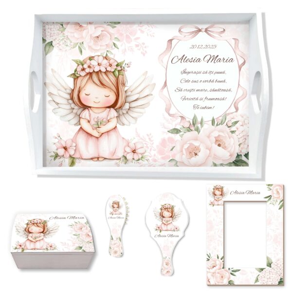 Tavita Mot Fetita Ingeras cu Flori