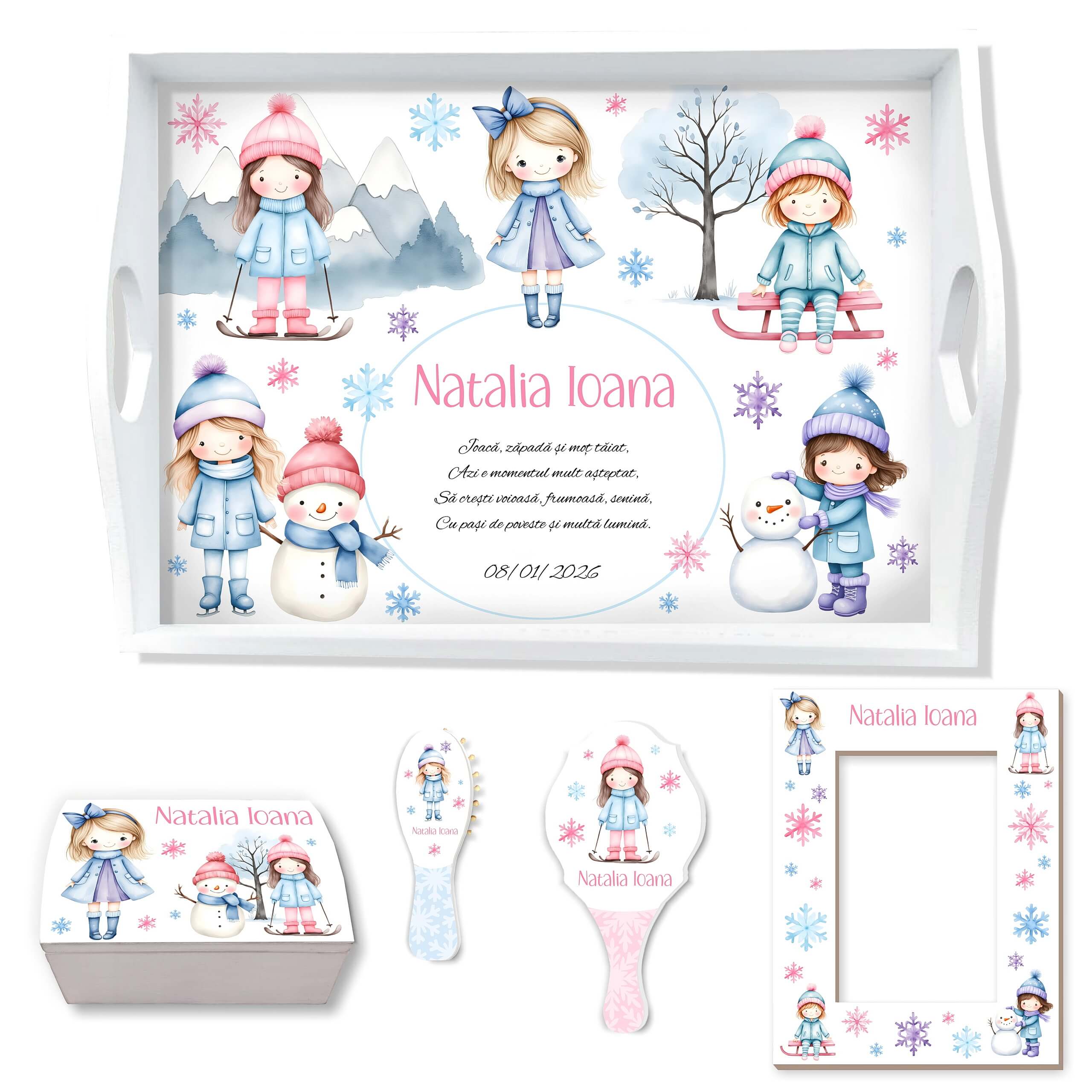 Set Tavita Mot Fetite Iarna in Zapada