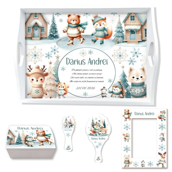 Set Tavita Mot Iarna Animalute Patinoar