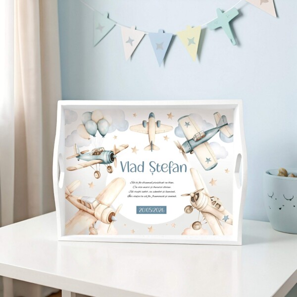 Avioane Set Tavita Mot Personalizat Baieti 2