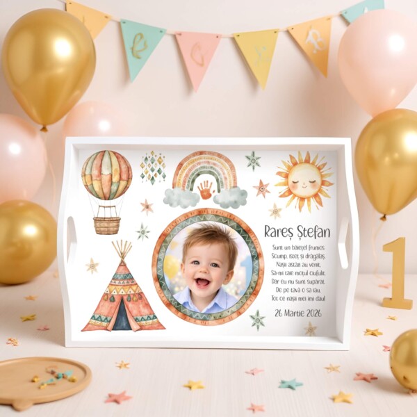 Boho Baby Boy Set Taierea Motului Personalizat cu Poza 2