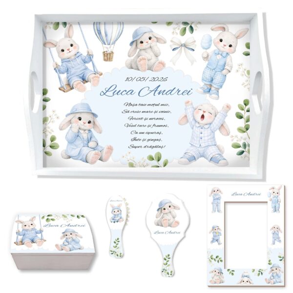 Bunny Blue Set Tavita Mot Iepurasi