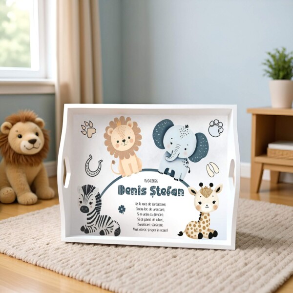 Lucky Safari Baby Blue Set Tavita Mot Baieti