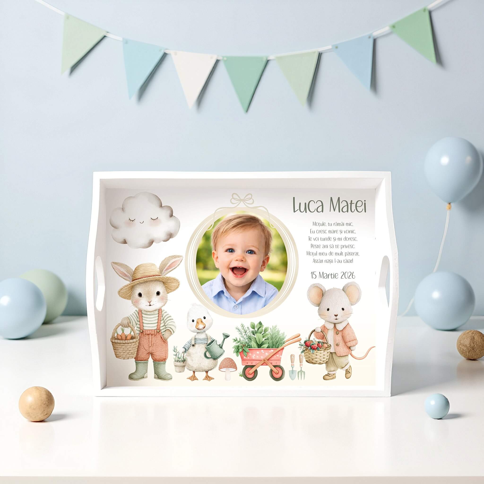 Micul Gradinar Set Mot Personalizat cu Poza 2