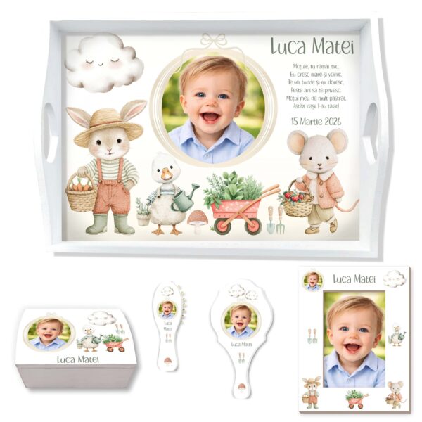 Micul Gradinar Set Mot Personalizat cu Poza