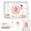 Pink Baby Girl Set Tavita Mot Personalizata cu Poza