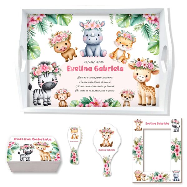 Pink Jungle Safari Set Mot Ruperea Turtei