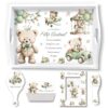 Set mot pentru baieti Green Teddy Bear