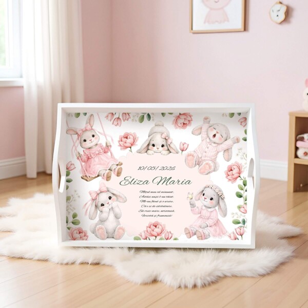 avita mot Bunny Baby Pink decor camera copil