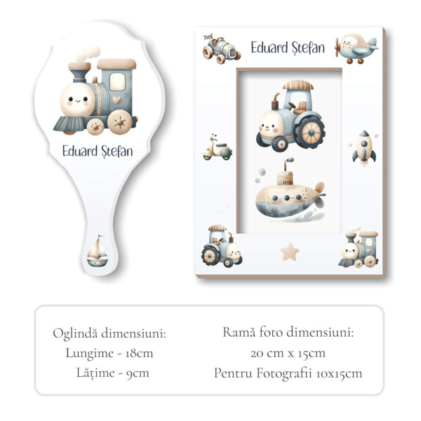 Oglinda si rama foto set mot bip