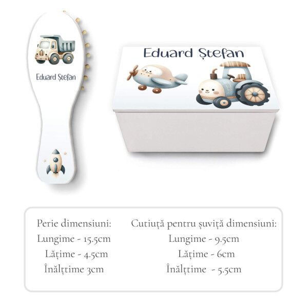 Perie si cutiuta suvita mot tractorul bip