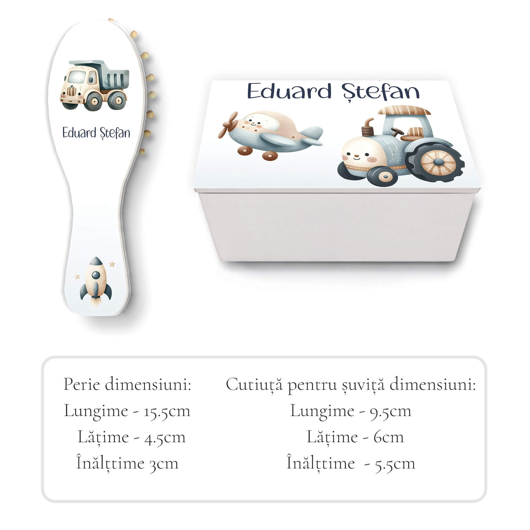 Perie si cutiuta suvita mot tractorul bip