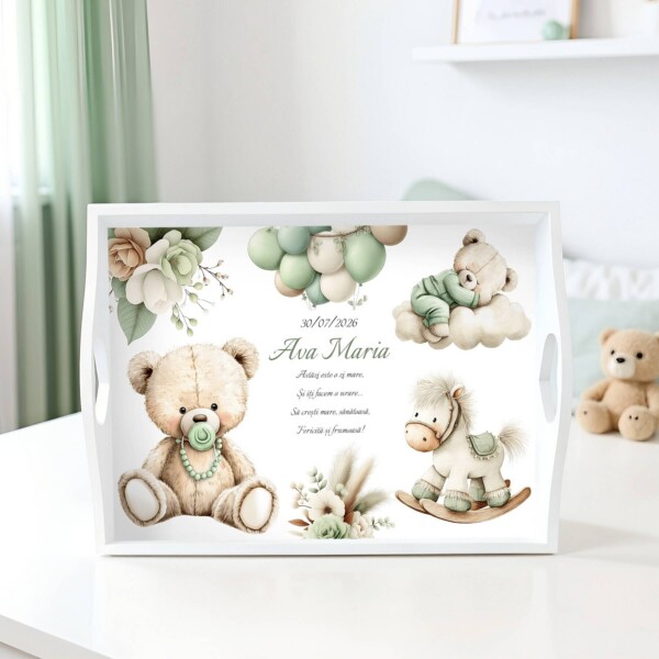 Tavita mot Green Teddy Bear decor camera copil