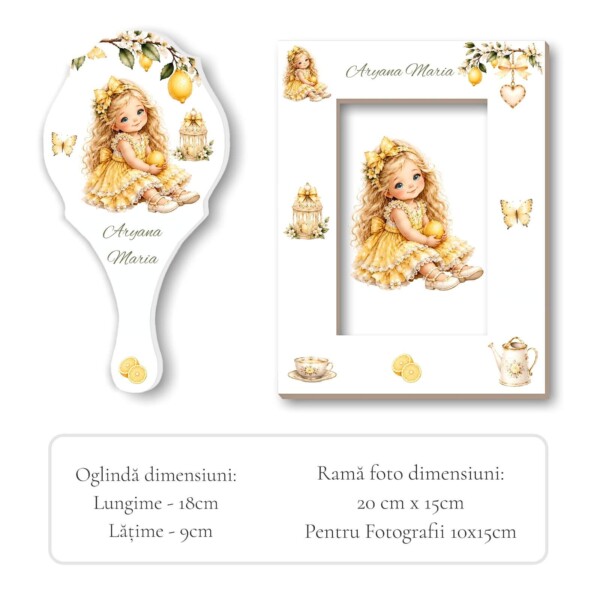 Oglinda Rama foto Mot Fetita Lemon Garden