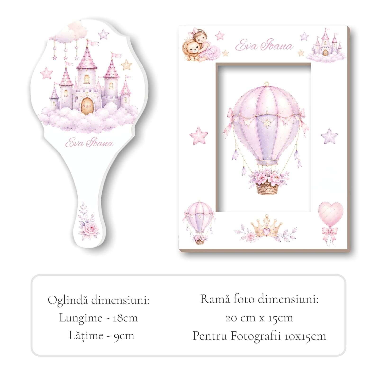 Perie Rama Foto Set Mot Fetita cu Leut Magic