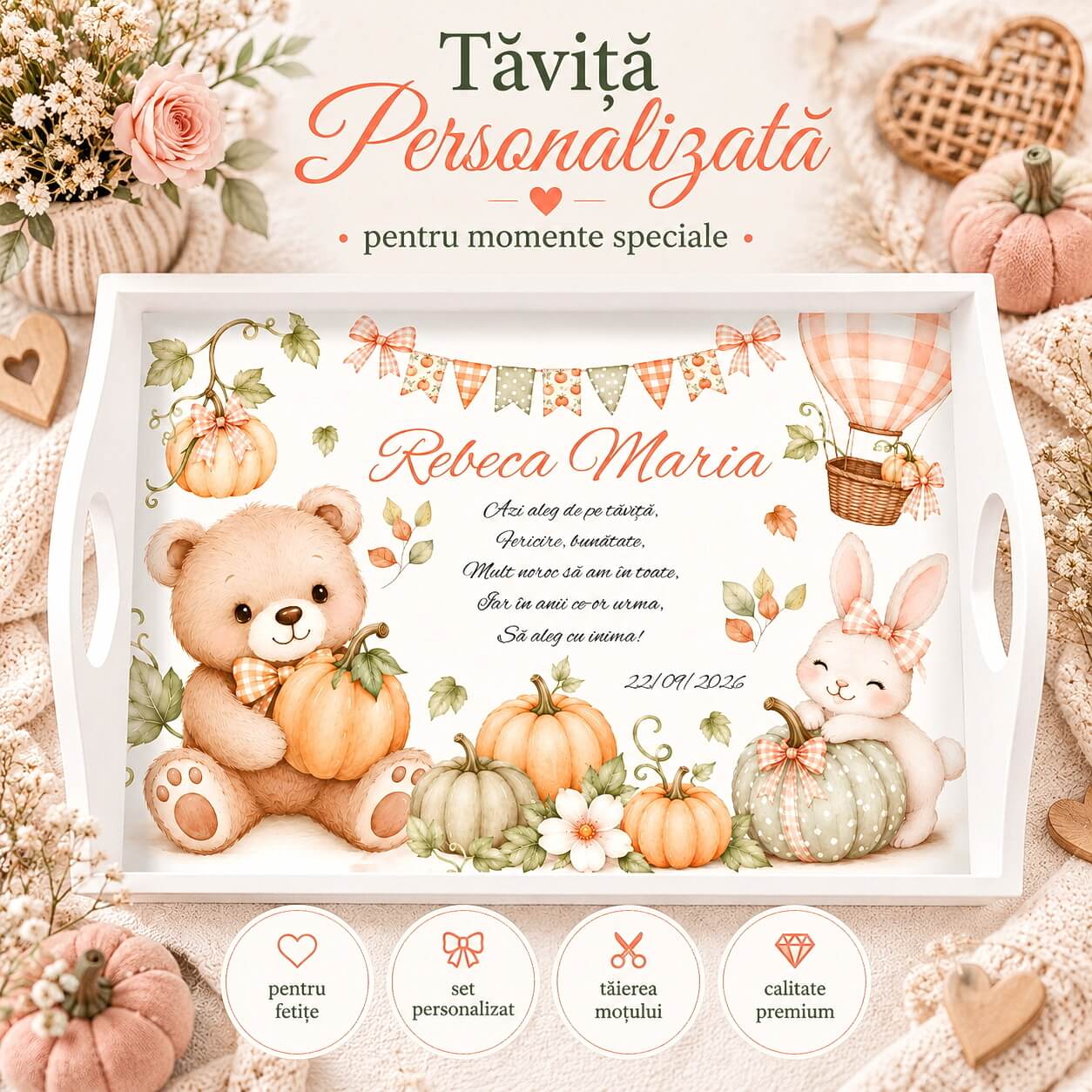 Tavita Mot Fetite Gradina cu Dovleci Prezentare