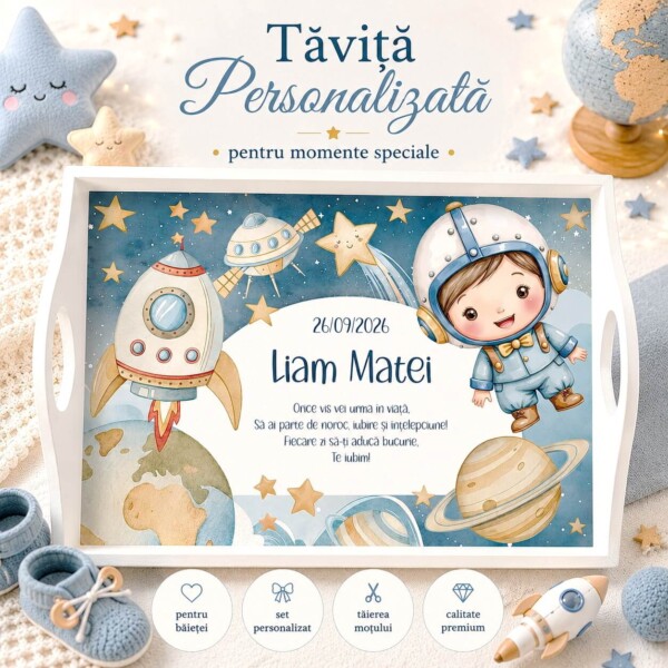 Tavita Mot Personalizata Space Adventure